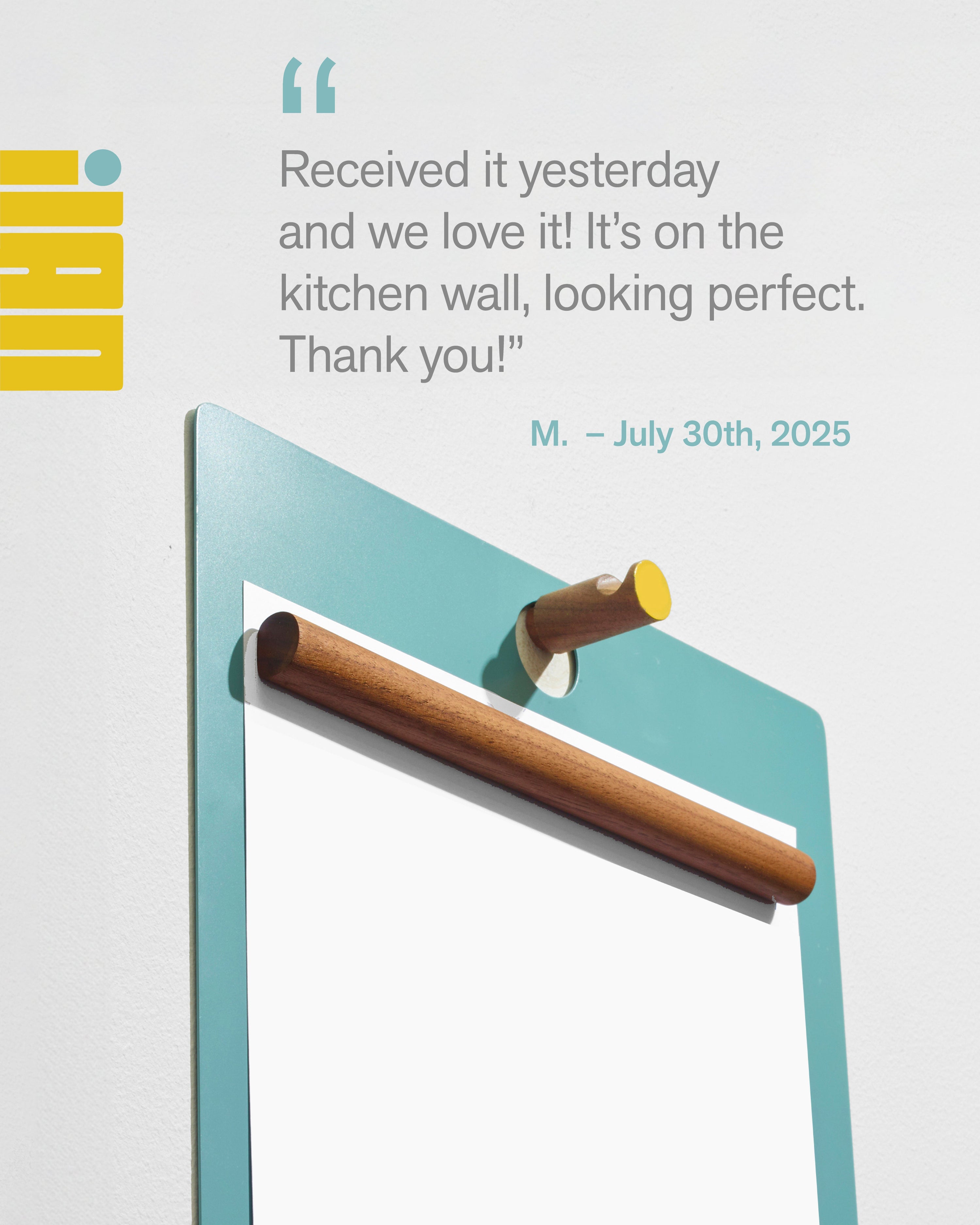 Testimonial, The Magnetic Clipboard