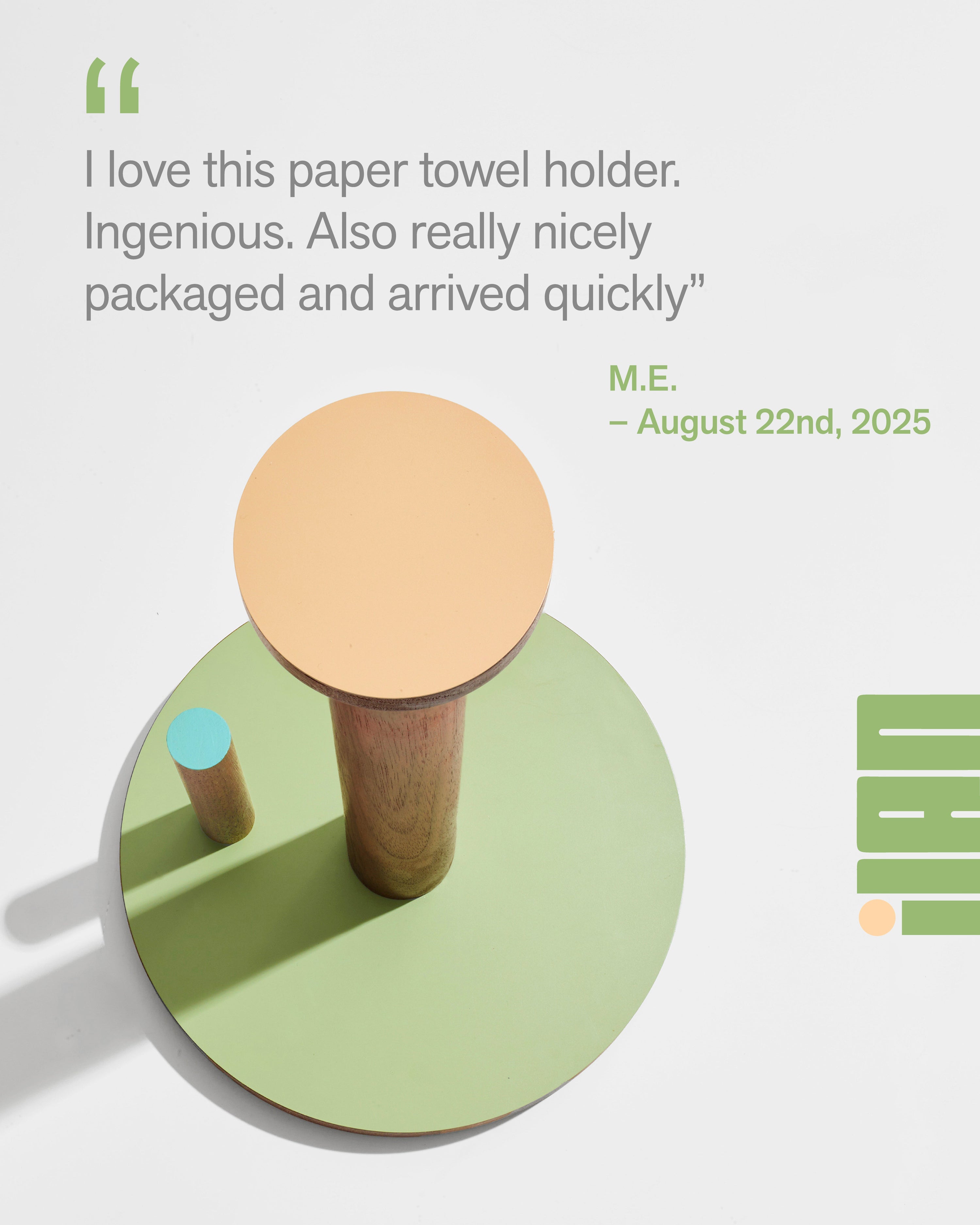 Testimonial, The paper Towel keeper