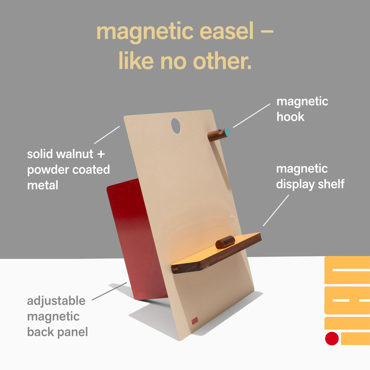 The Easel - Grey
