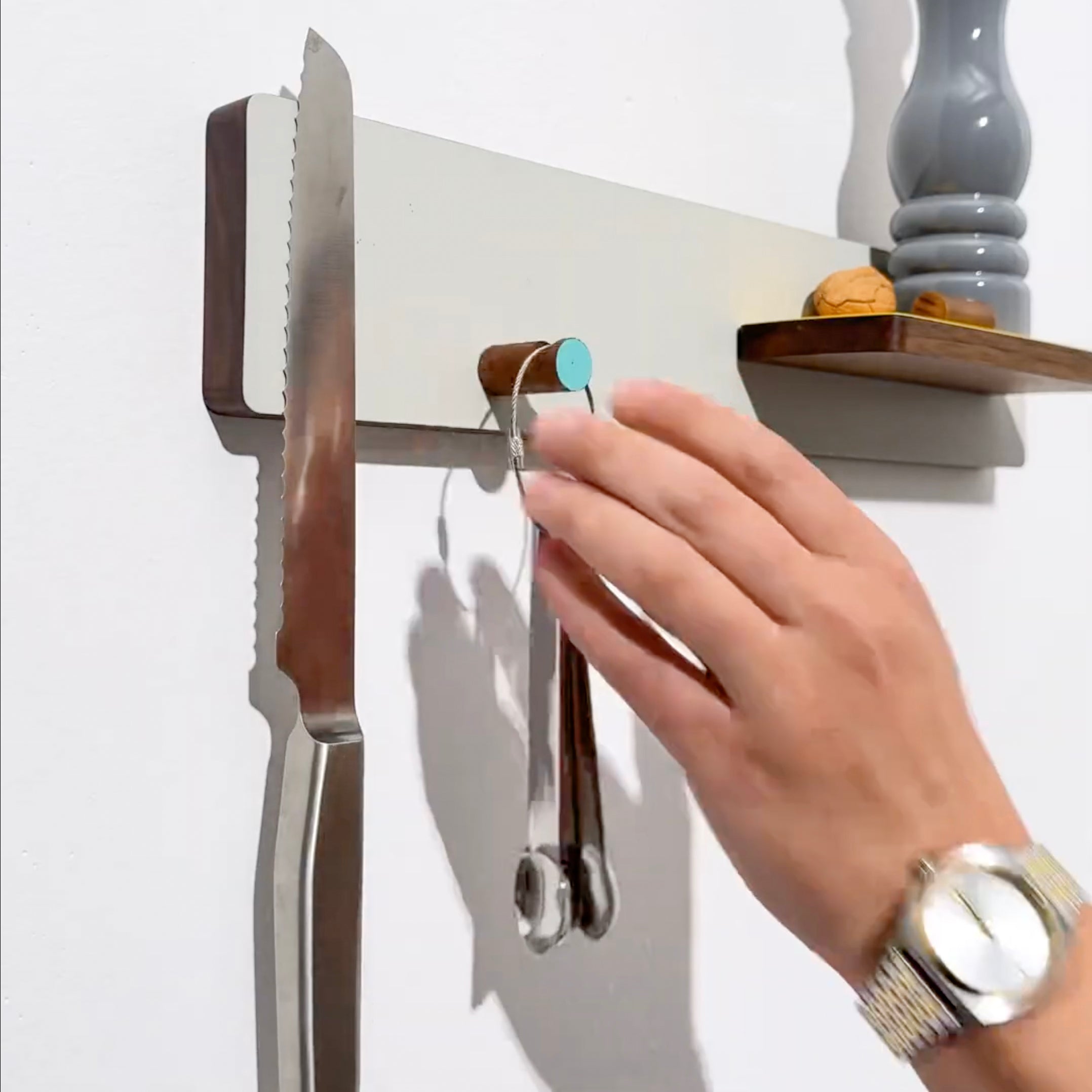 the knife rack - gray