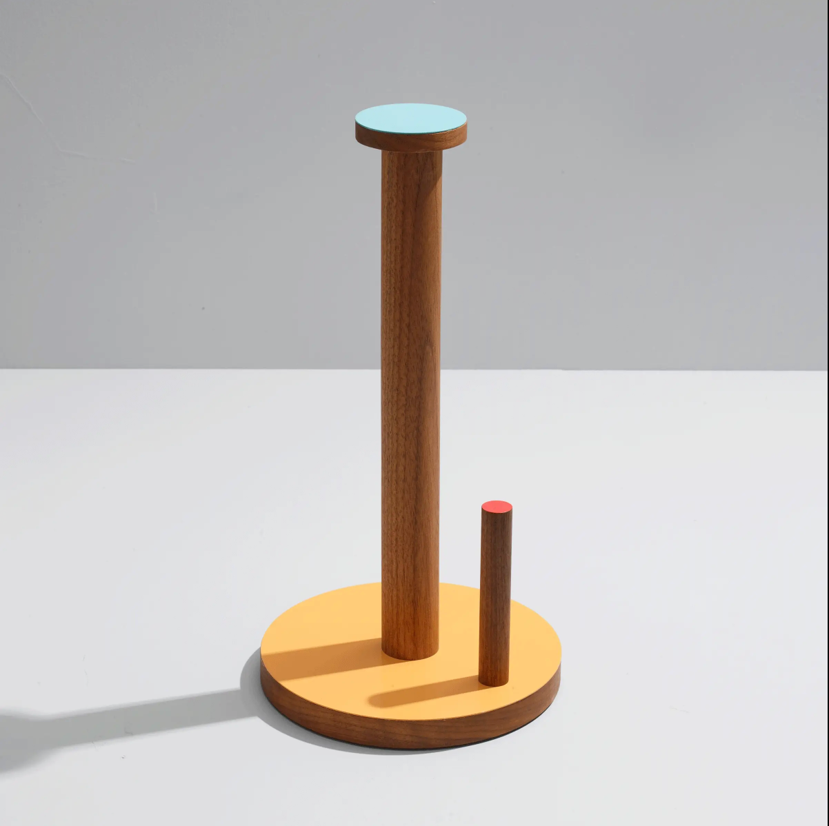 The Paper Towel Keeper - Walnut/Orange