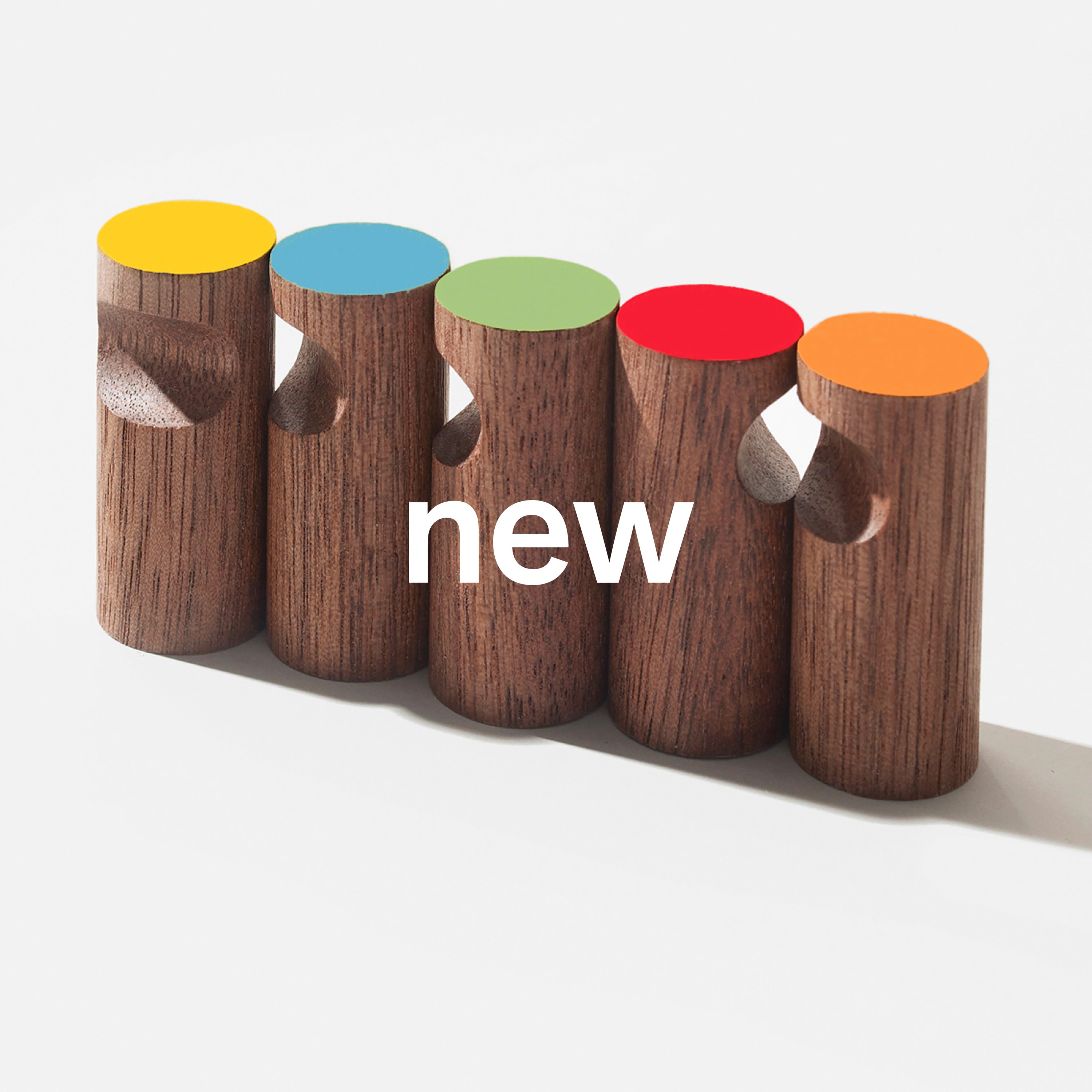 Five Magnetic Hooks - multi colors