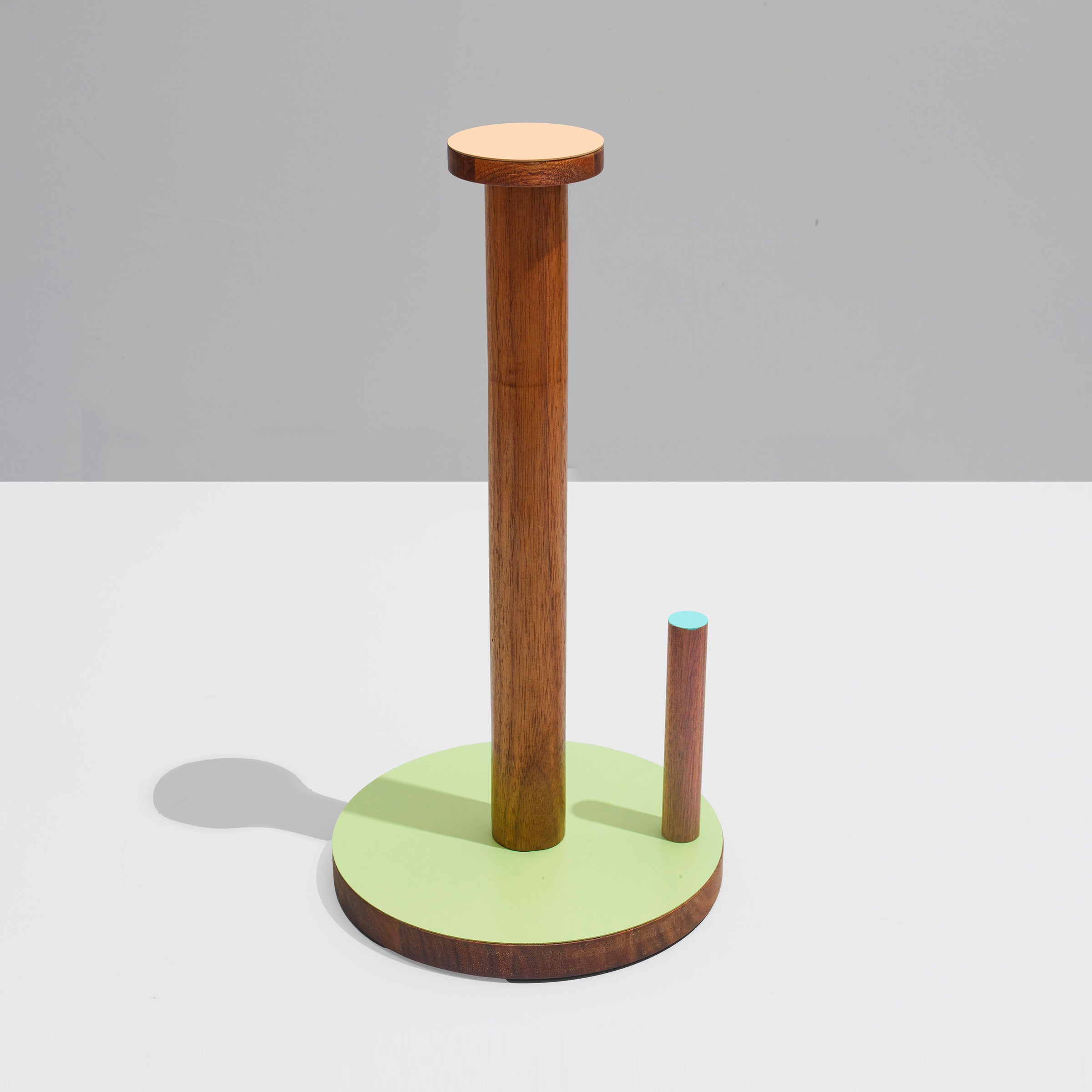 The Paper Towel Keeper - Walnut/Green